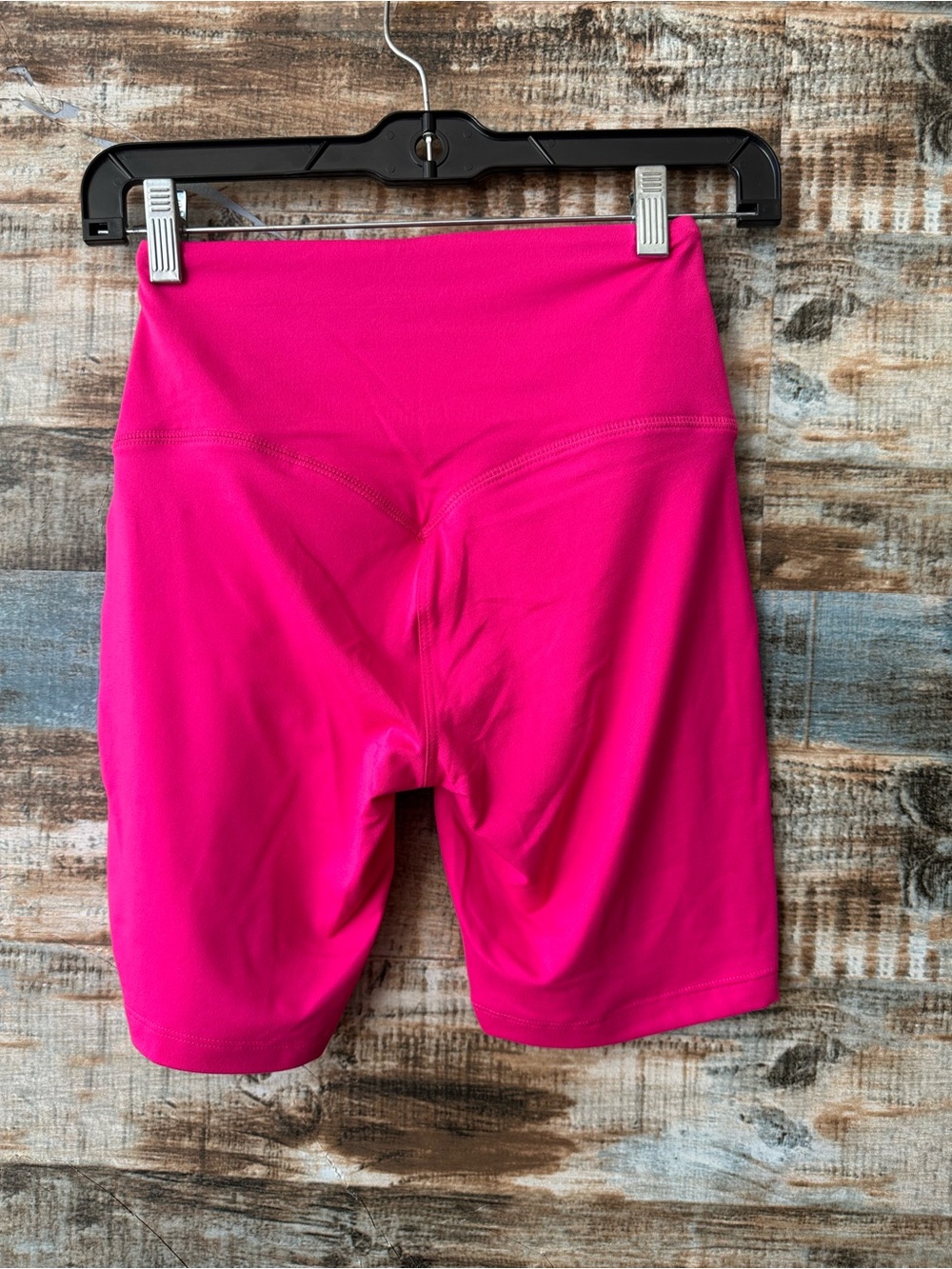 Zenana High-Waist Hot Pink Women's Active Shorts - Picture 2 of 3